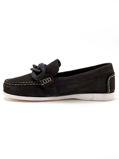 Mocassins bateau cuir nubuck
