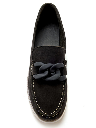 Mocassins bateau cuir nubuck