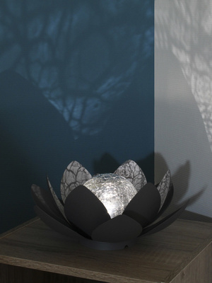 Lampe solaire lotus