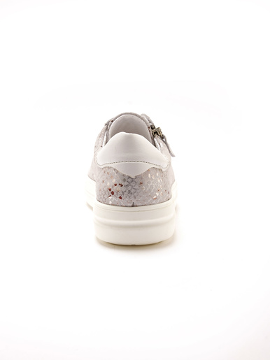Baskets cuir avec zip et lacets - Pédiconfort - 