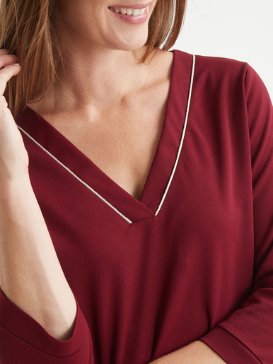 Robe housse en maille fluide