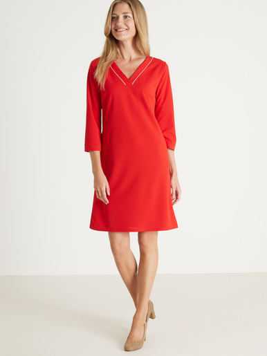 Robe housse en maille fluide
