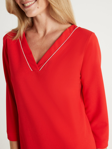 Robe housse en maille fluide