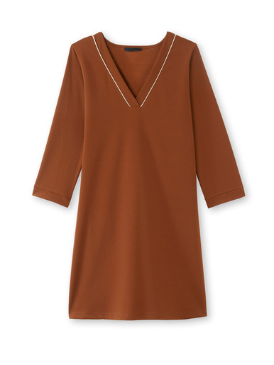 Robe housse en maille fluide