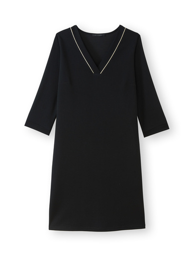 Robe housse en maille fluide
