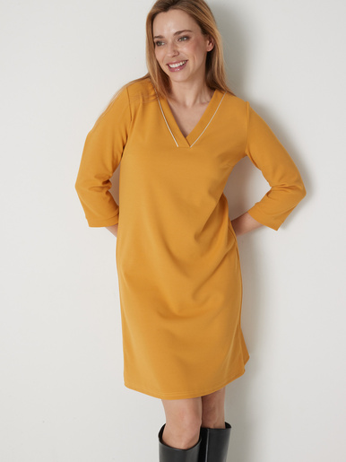 Robe housse en maille fluide