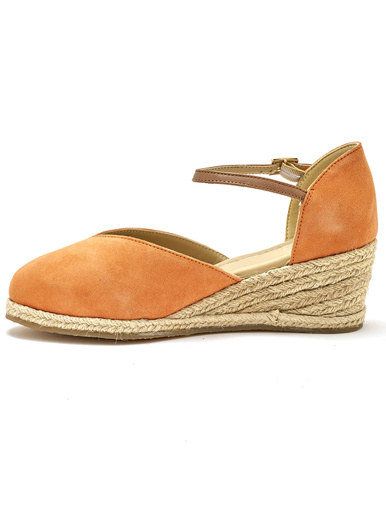 Sandales hautes style espadrilles