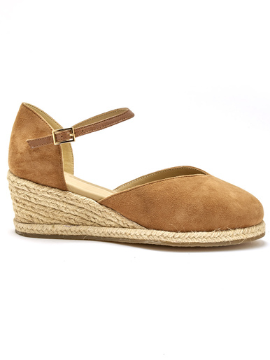Sandales hautes style espadrilles