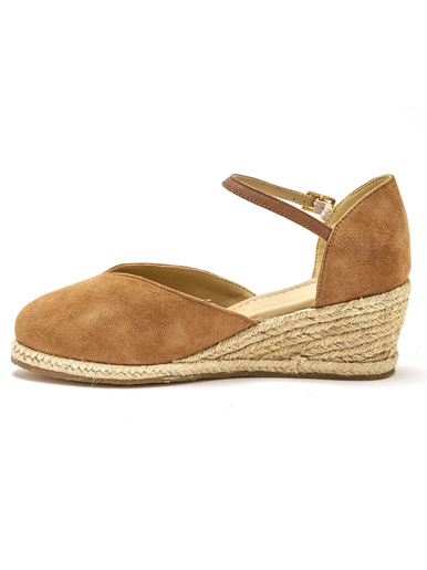 Sandales hautes style espadrilles