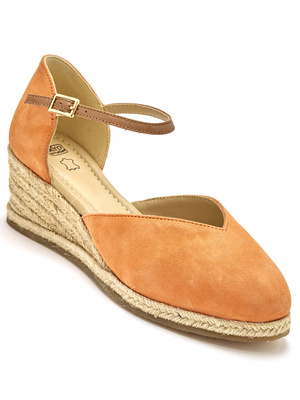 Sandales hautes style espadrilles