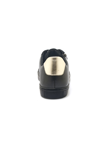 Baskets cuir motif papillon