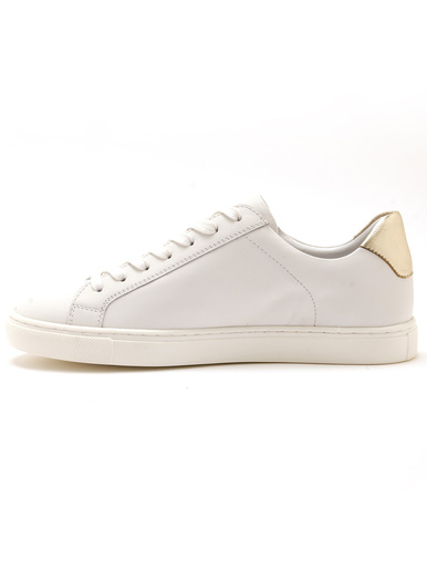 Baskets cuir motif papillon