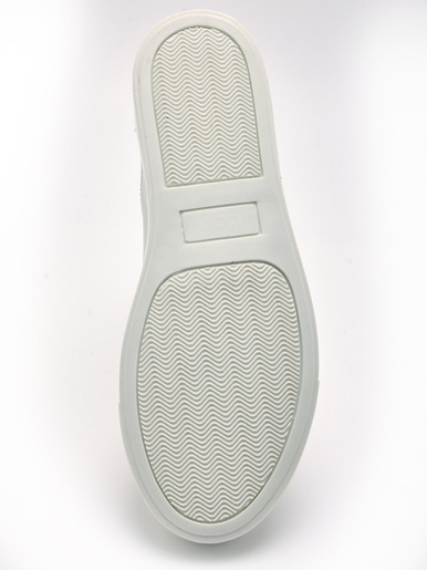 Baskets cuir motif papillon