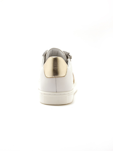 Baskets cuir motif papillon