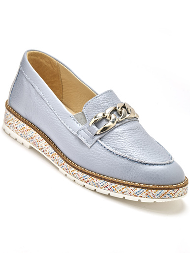 Mocassins à aérosemelle® amovible - Pédiconfort - Bleu