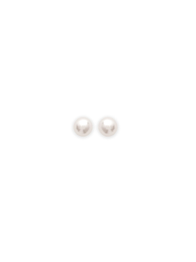 Puces d'oreilles imitation perle nacrée - Charmance - Plaqué or