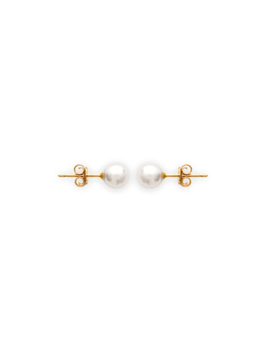 Puces d'oreilles imitation perle nacrée