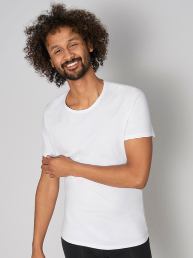 Tee-shirt GO Shirt V-Neck Regular Fit - Sloggi - Blanc
