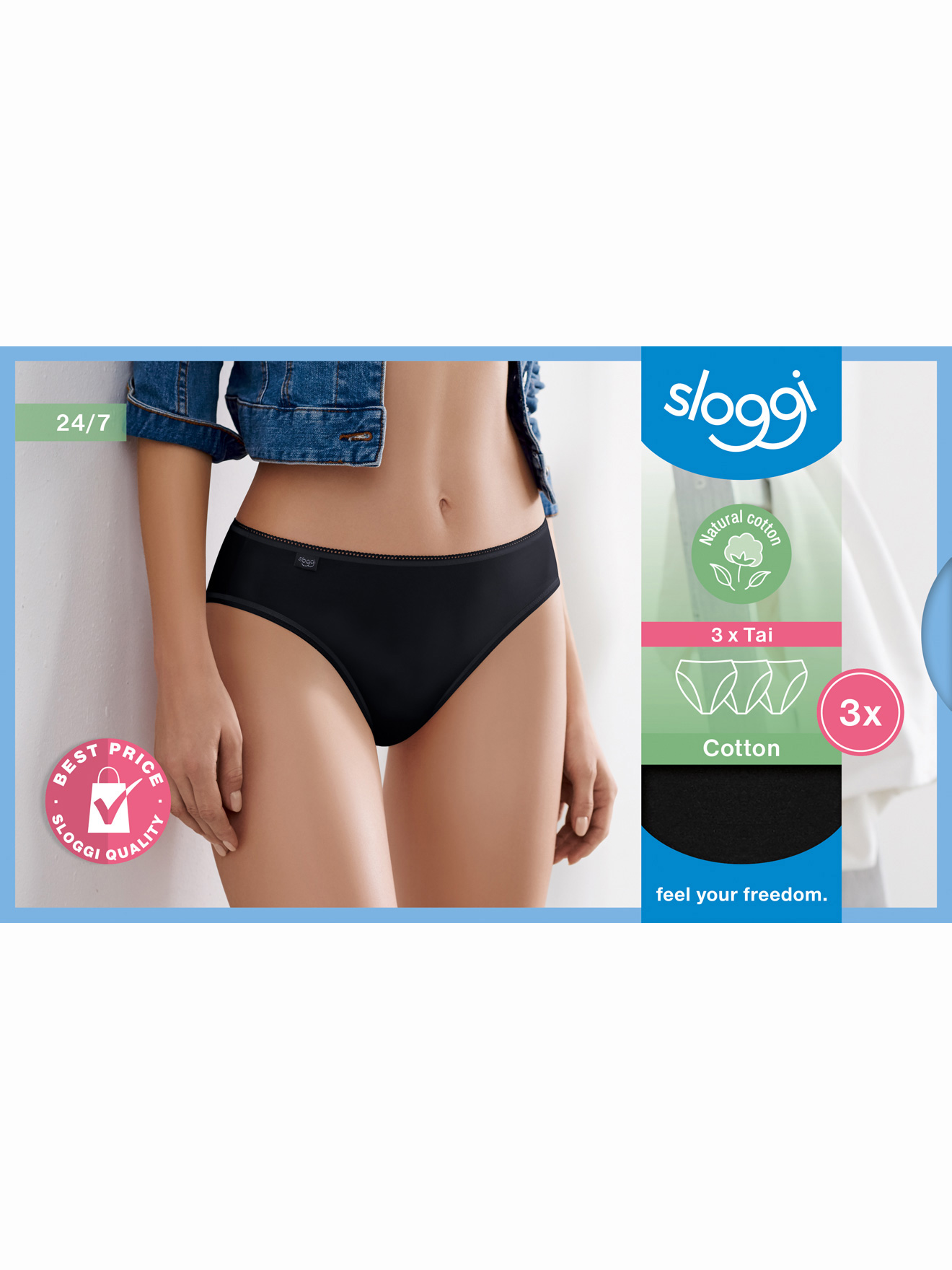 Slips Sloggi Lot De 3 Femme - Microfibre Confortable Et Invisible Sous Les Vêtements