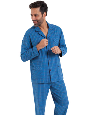 Pyjama long ouvert homme