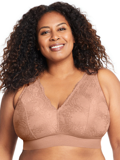 Bralette Bramour Lexington sans armature - Glamorise - Cappuccino