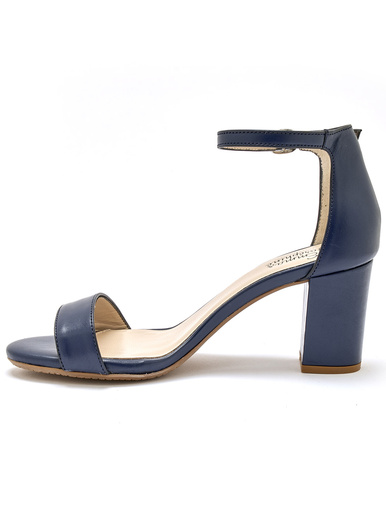 Sandales tout cuir à talon