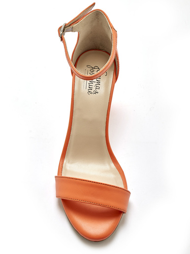 Sandales tout cuir à talon