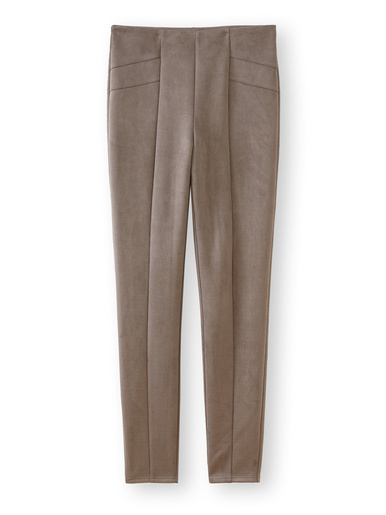 Legging en maille suédine