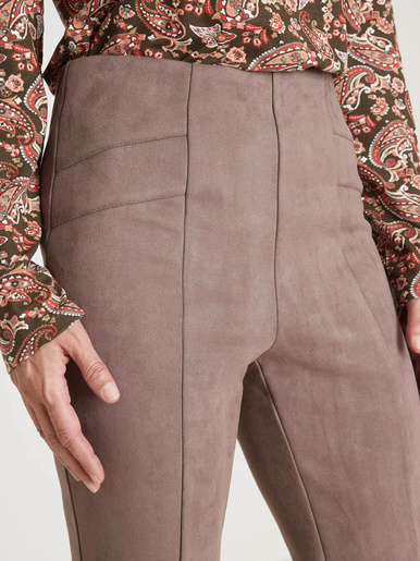 Legging en maille suédine
