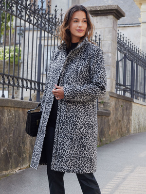 Manteau zippé tout doublé