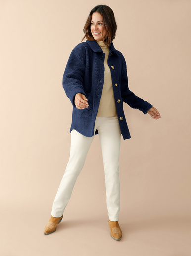 Veste chaude en maille moutonnée