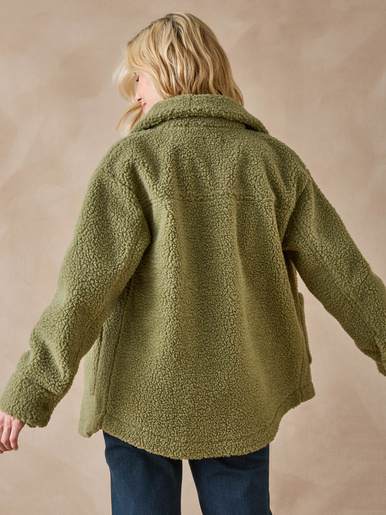 Veste chaude en maille moutonnée