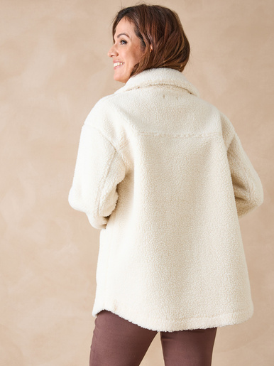 Veste chaude en maille moutonnée