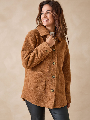 Veste chaude en maille moutonnée