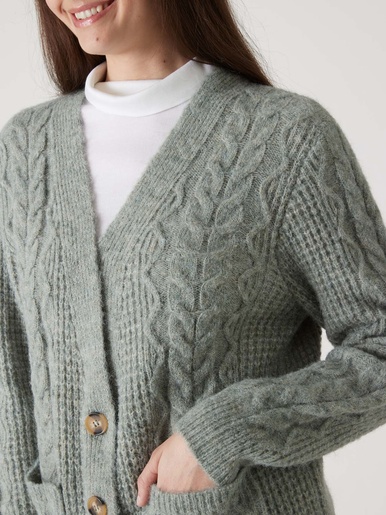 GIlet torsadé - Daxon - Vert