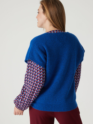 Pull manches T avec laine
