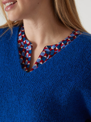 Pull manches T avec laine