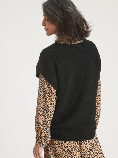 Pull manches T avec laine