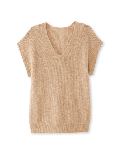 Pull manches T avec laine