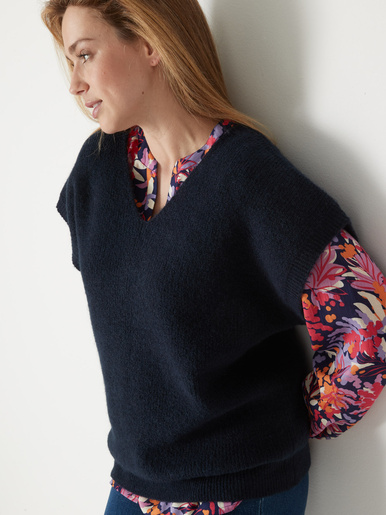 Pull manches T avec laine