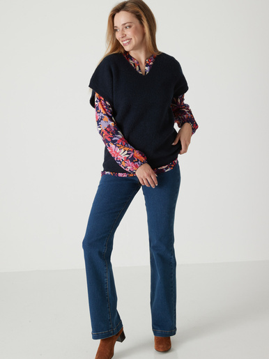 Pull manches T avec laine