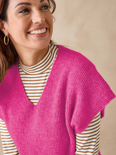 Pull manches T avec laine