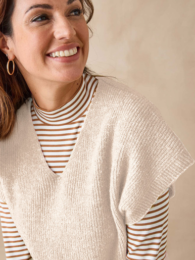 Pull manches T avec laine