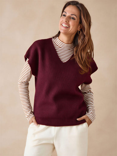 Pull manches T avec laine