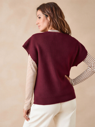 Pull manches T avec laine