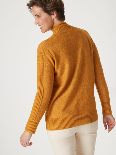 Pull col montant en jersey envers