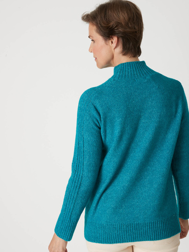 Pull col montant en jersey envers