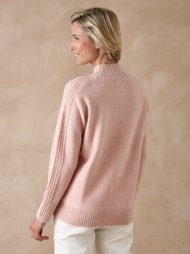 Pull col montant en jersey envers