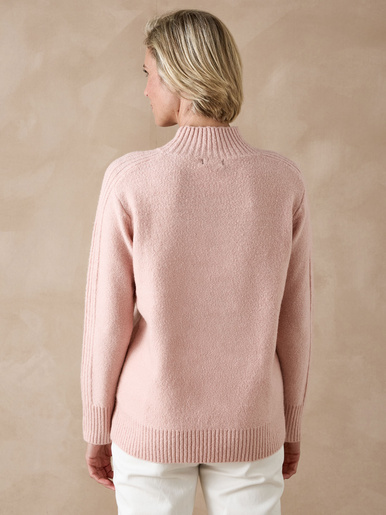 Pull col montant en jersey envers