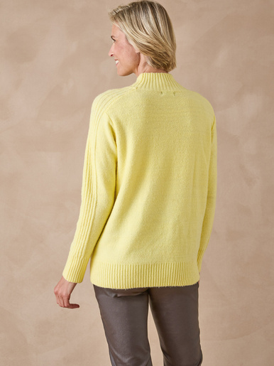 Pull col montant en jersey envers